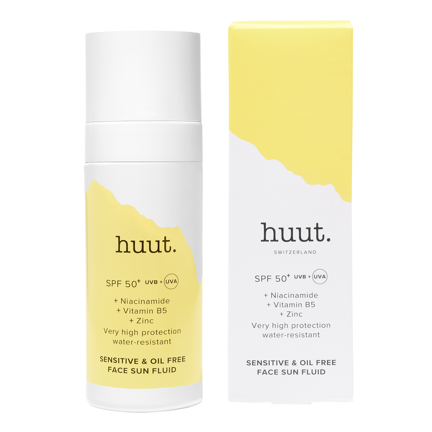 SENSITIVE AND OIL-FREE SUN FLUID SPF50+