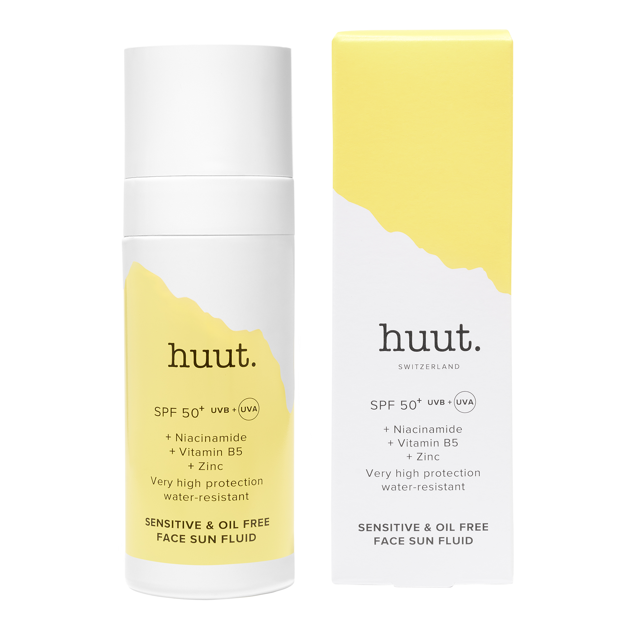 SENSITIVE AND OIL-FREE SUN FLUID SPF50+